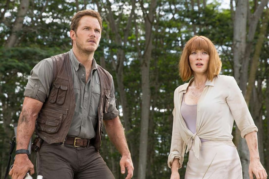 Chris Pratt and Bryce Dallas Howard appeared in Jurassic World, but Jeff Goldblum didn’t. Photo: Chuck Zlotnick/Universal Pictures