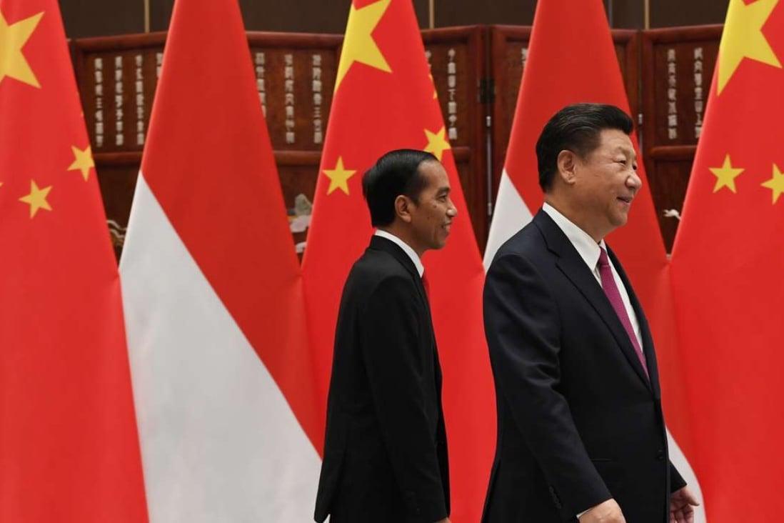 President Xi Jinping and Joko Widodo in Hangzhou in September. Photo: AP