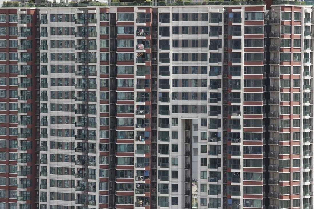 View of Urban Renewal Authority (URA) subsidised housing De Novo at the 3 Muk Chui Street in Kai Tak. 19APR17 SCMP / Sam Tsang