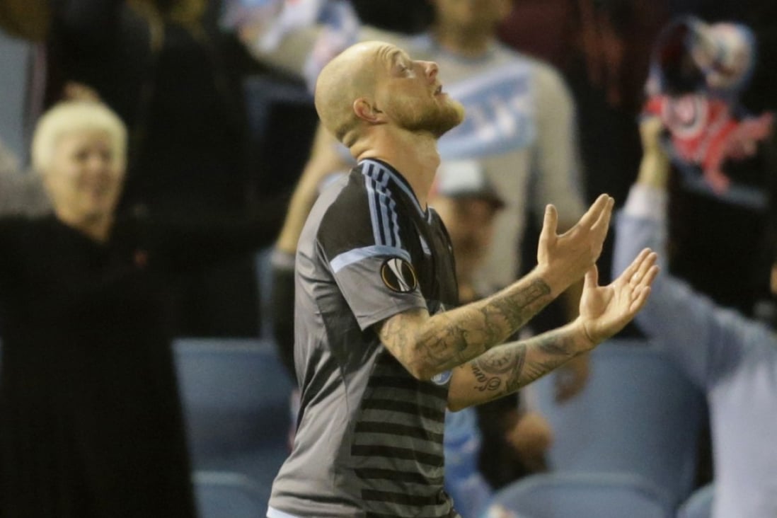 Former Manchester City player and current Celta Vigo player John Guidetti believes his team have what it takes to overcome Man united. Photo: Reuters