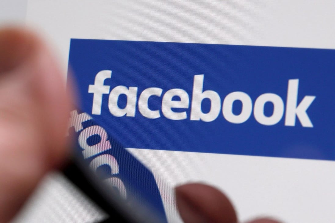FILE PHOTO: The Facebook logo is displayed on the company's website in an illustration photo taken in Bordeaux, France, February 1, 2017. REUTERS/Regis Duvignau/File Photo GLOBAL BUSINESS WEEK AHEAD - SEARCH GLOBAL BUSINESS 1 MAY FOR ALL IMAGES
