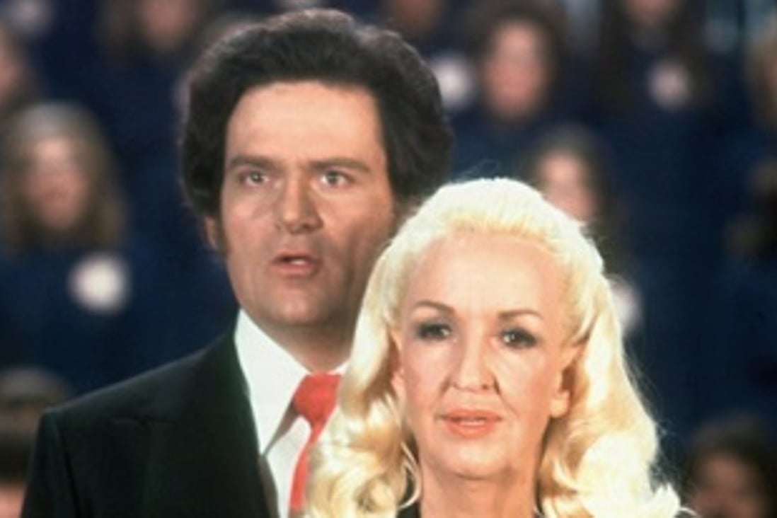 Tony Alamo and his wife Susan Alamo at one of their televised ministry events in the 1970s. Photo: Alamo Ministries