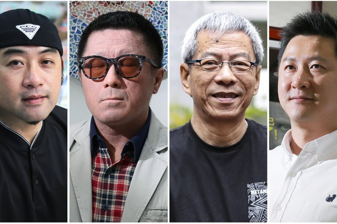 Spirit of Hong Kong Award nominees Davis Dai Kim-ping, Comma Chan Hin-wang, Lam Kam-shing, and Roy Tang. Photos: Dickson Lee, Nora Tam