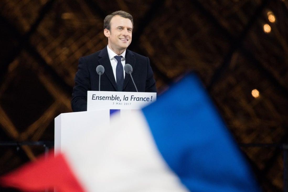 Newly elected French president Emmanuel Macron\. Photo: Bloomberg