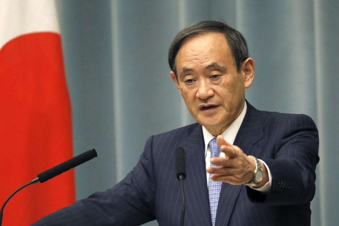 A file picture of Japanese Chief Cabinet Secretary Yoshihide Suga. Photo: Kyodo