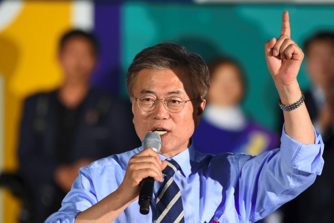 Moon Jae-in appears set to be South Korea’s next president. Photo: AFP