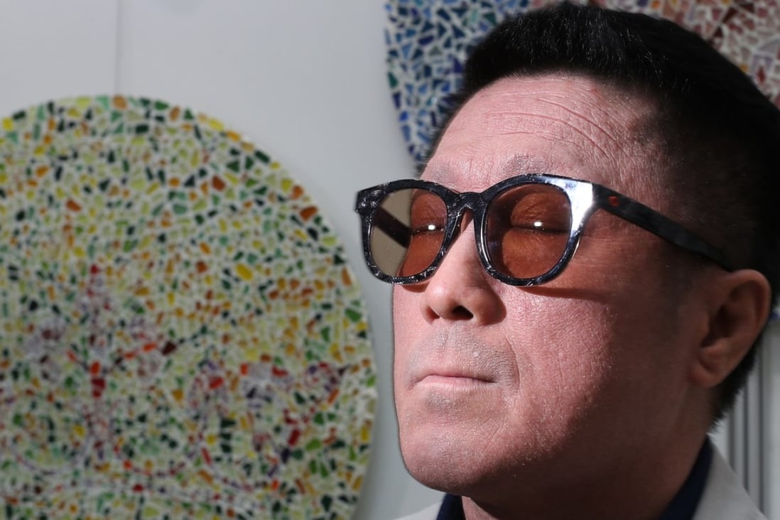 Comma Chan Hin-wang lost his vision to glaucoma, but over time found that art helped him ‘see’ again. Photo: Nora Tam