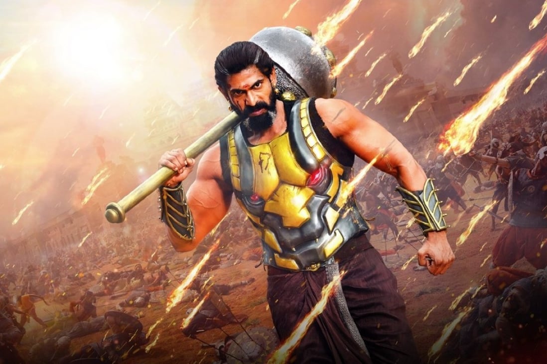 Rana Daggubati in Bahubali 2: The Conclusion, which has broken box office records for an Indian film.