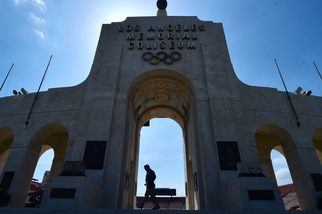 The Los Angeles Memorial Coliseum ahead of the IOC evaluation committee’s visit. Photo: AFP