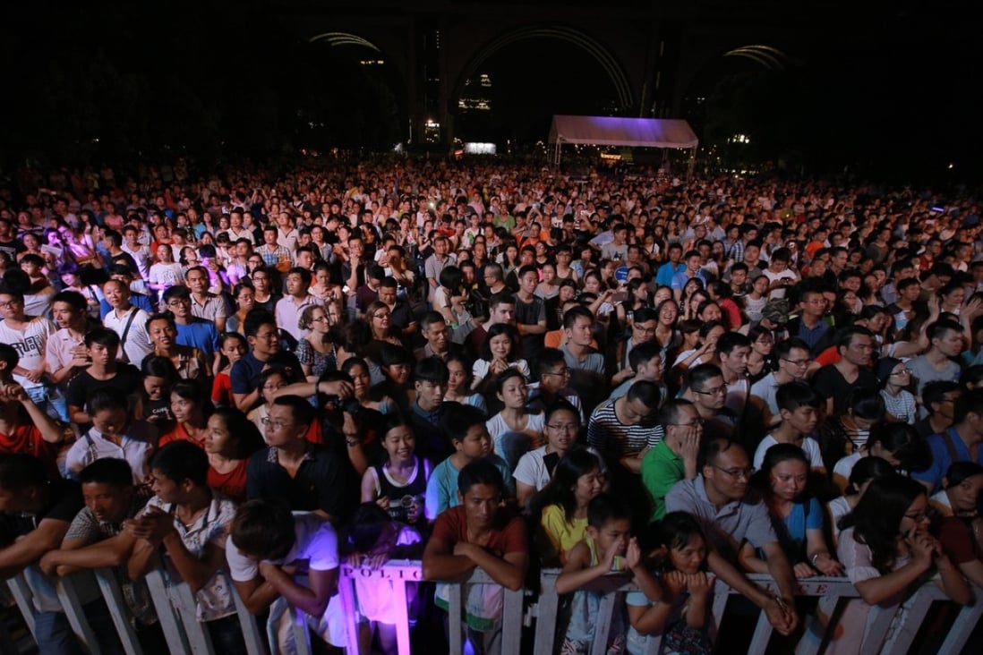 Last year’s free festival in Shunde, Guangdong, drew big crowds.