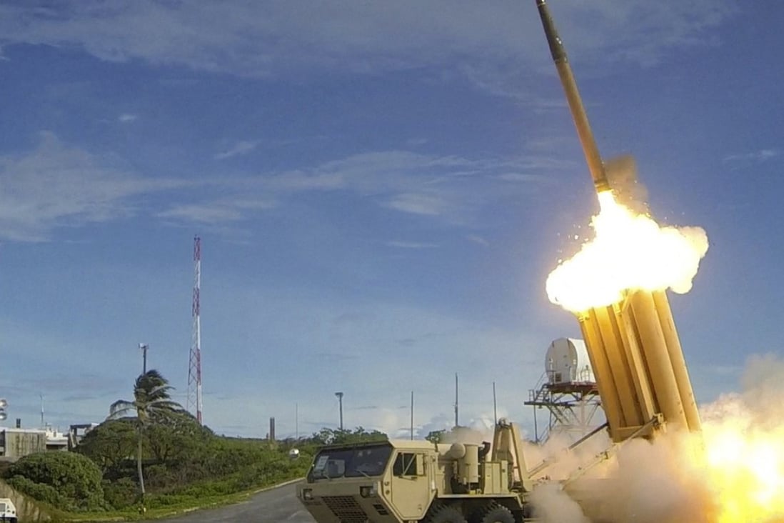 The THAAD missile system being tested at an undisclosed location in the US. Photo: EPA