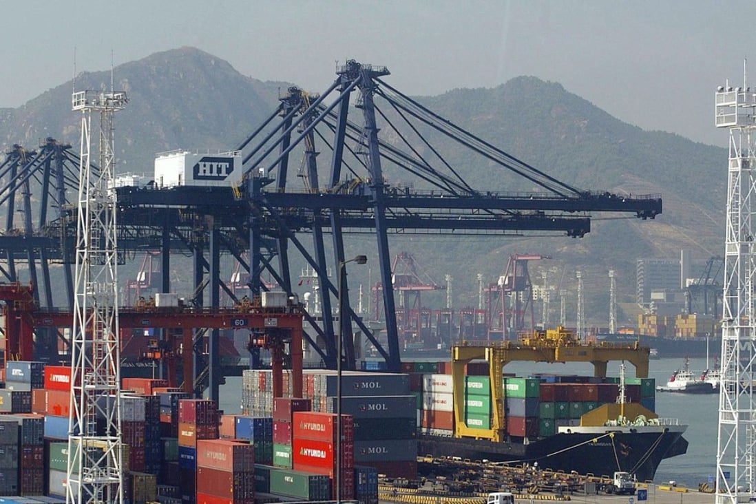 A general view of the Hong Kong International Terminals (HIT) at the Kwai Chung container port in Hong Kong. Hutchison Ports operates container berths in 22 locations across 18 countries. Photo: AFP