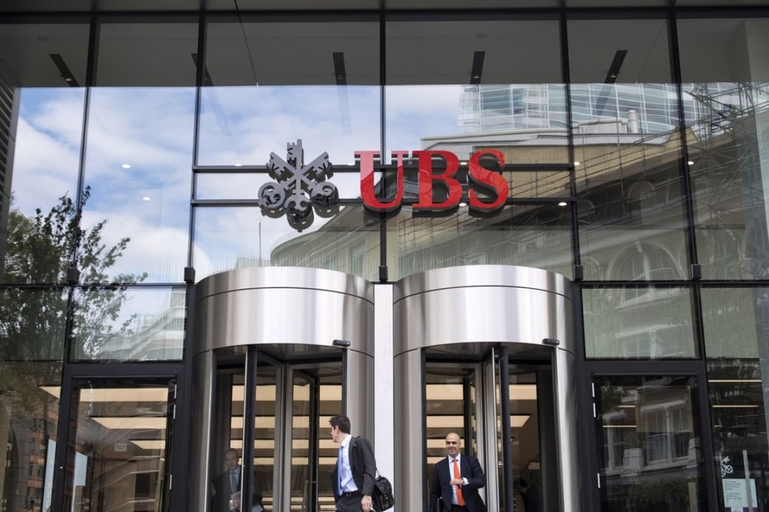 The London headquarters of Swiss bank UBS. Photo: AFP