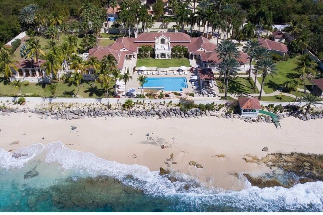 The St Martin estate of Le Chateau des Palmiers, owned by Donald Trump, was quietly listed for sale last month. Photo: Sotheby's International Realty