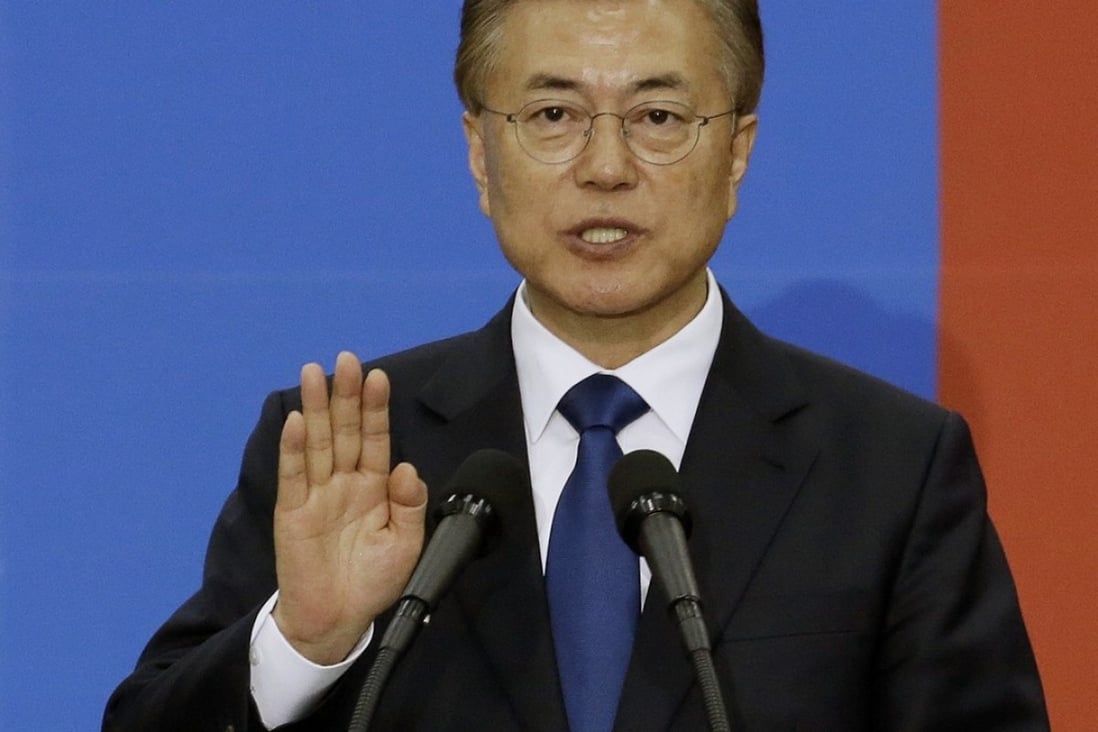 South Korean President Moon Jae-in warned of conflict on the North Korean border. Photo: AP