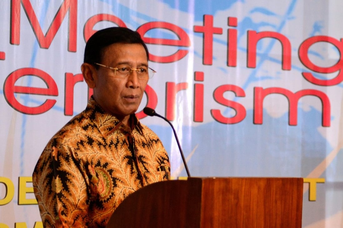 Wiranto said Hizbut Tahrir Indonesia’s aim of establishing a caliphate was a threat to the nation state of Indonesia. Photo: AFP