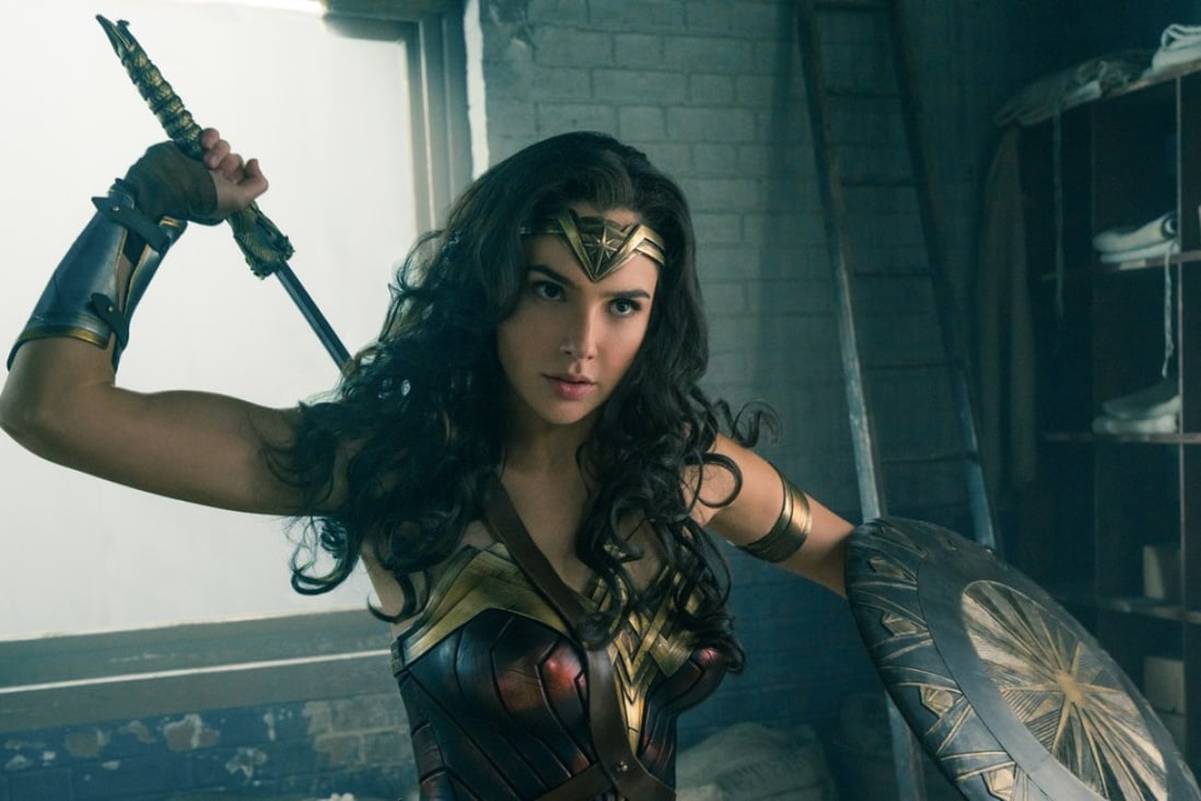 Gal Gadot as Wonder Woman, the first superhero movie to be directed by a woman.