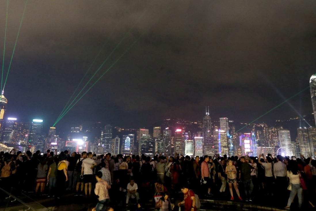 A Symphony of Lights at Victoria Harbour is the largest permanent light and sound show on the planet, according to the Guinness World Records. Photo: Dickson Lee