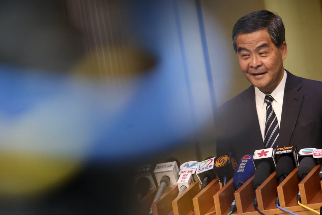 Chief Executive Leung Chun-ying denies any wrongdoing relating to the Legco probe. Photo: David Wong