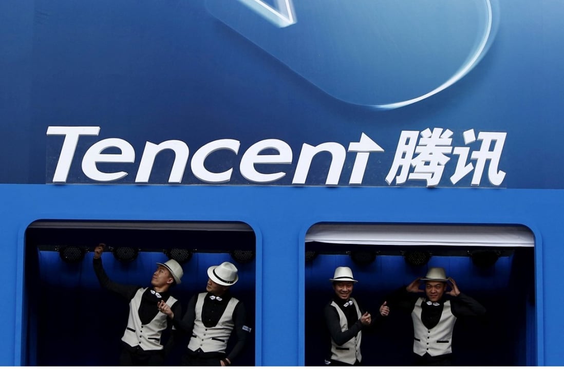 Tencent slipped 0.1 per cent to HK$275.2 after touching a record high of HK$280.60, snapping a four-day winning streak. Photo: Reuters.