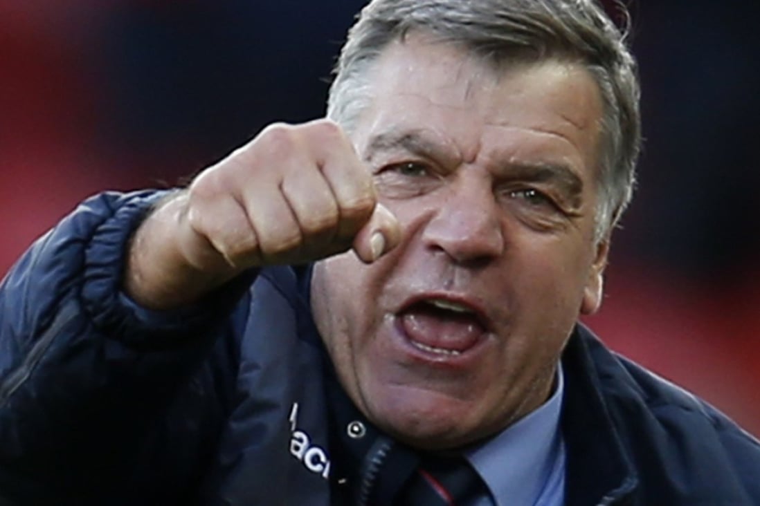 Crystal Palace manager Sam Allardyce celebrates a crucial victory in the battle for survival. Photo: Reuters