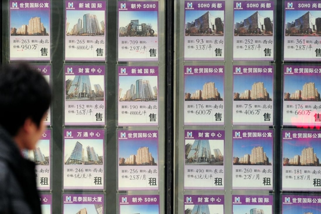 Beijing lifted a ban that prohibited property agents from listing for sale and lease of apartments built on commercial land following numerous protests from homeowners. Photo: AFP