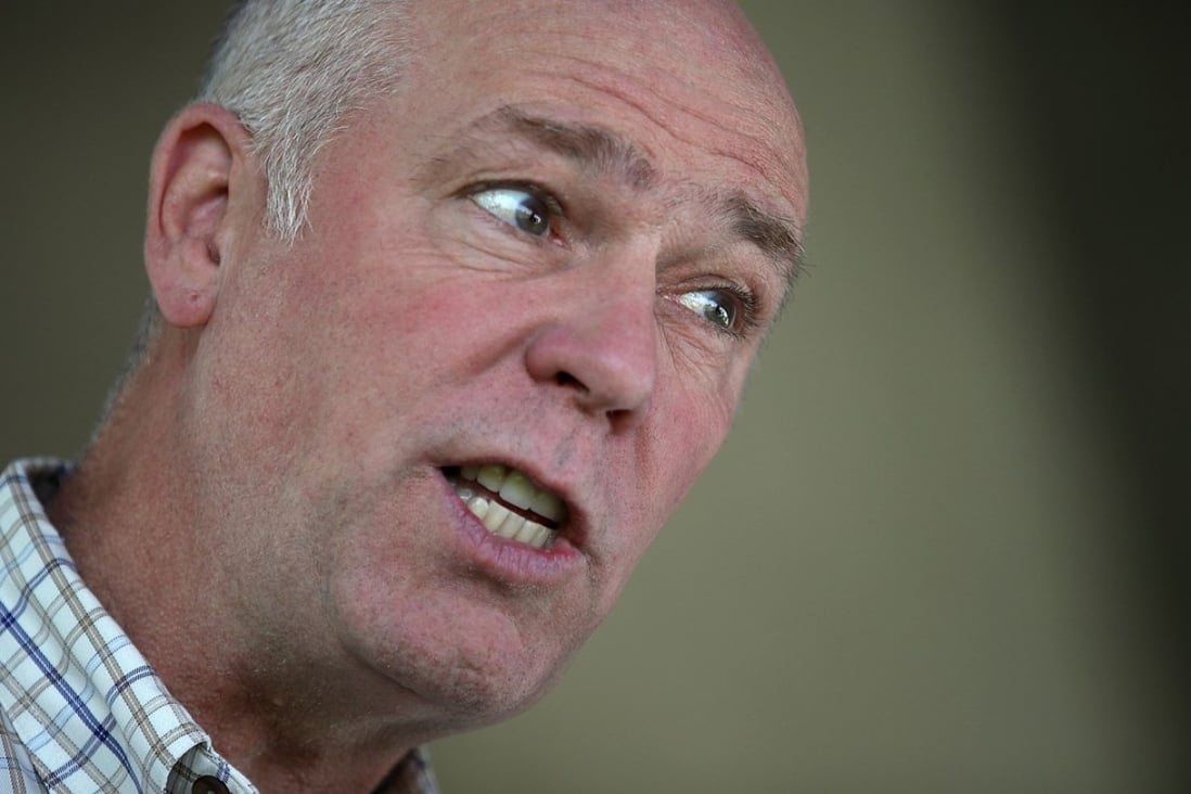 Republican congressional candidate Greg Gianforte was charged with misdemeanour assault for allegedly “body slamming” a reporter. Photo: AFP