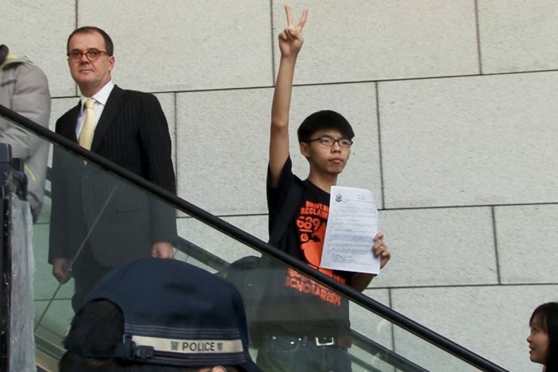 Hong Kong student political activist Joshua Wong in a still from the Netflix documentary Joshua: Teenager vs. Superpower.