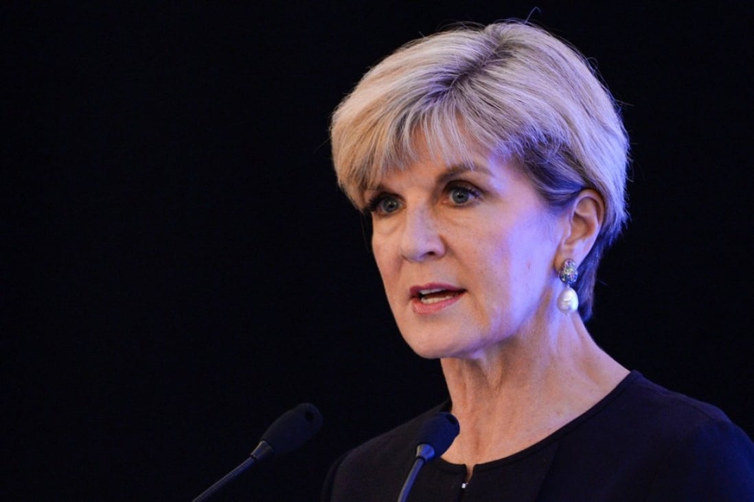 Australia's foreign minister Julie Bishop. Photo: AFP
