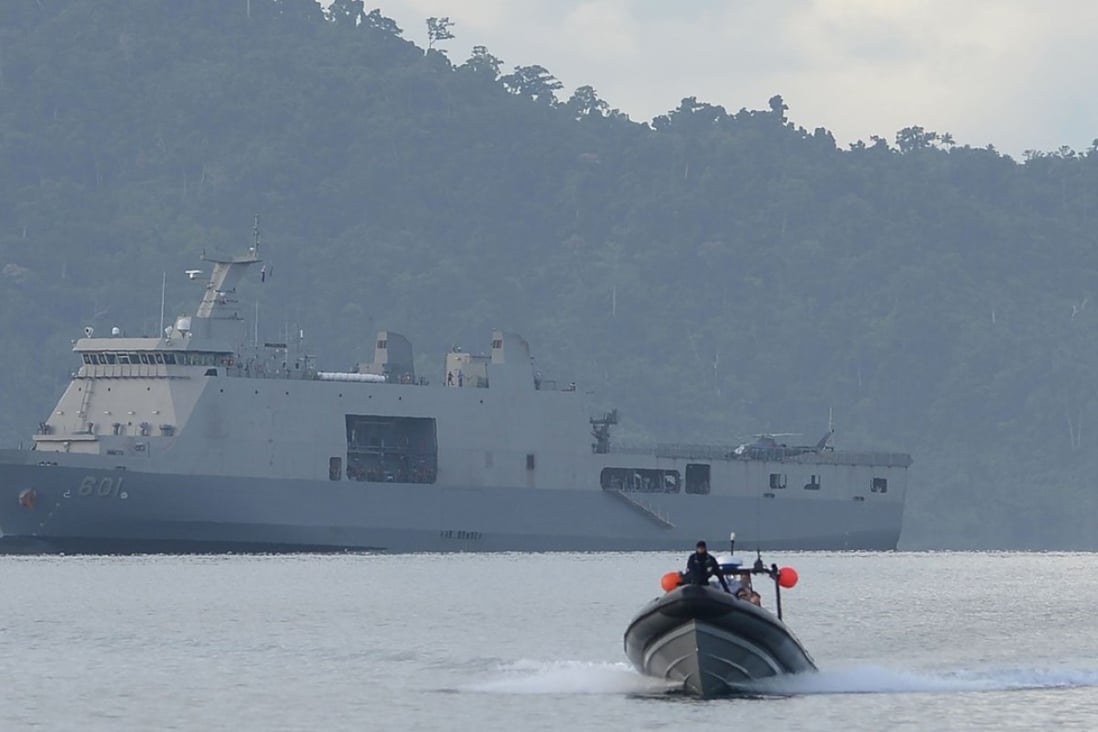 The Philippine navy sea lift vessel BRP Tarlac in a recent annual joint Philippines-US military exercise. Photo: AFP