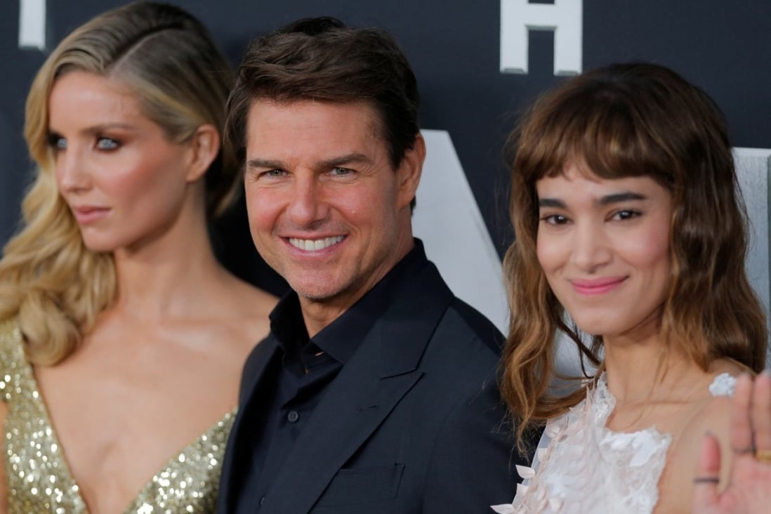 Tom Cruise with co-stars Sofia Boutella (right) Annabelle Wallis at the premiere of The Mummy in New York this week. Photo: Reuters