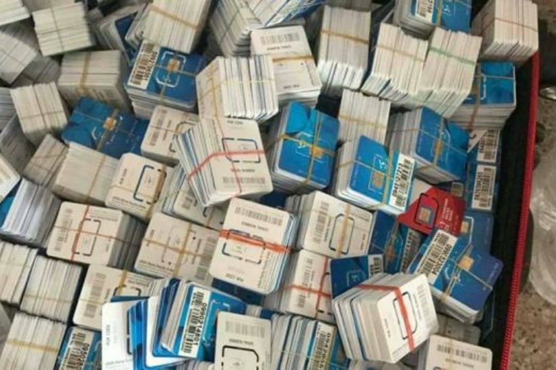 It is still unclear how the men obtained such as large number of SIM cards, Photo: Facebook