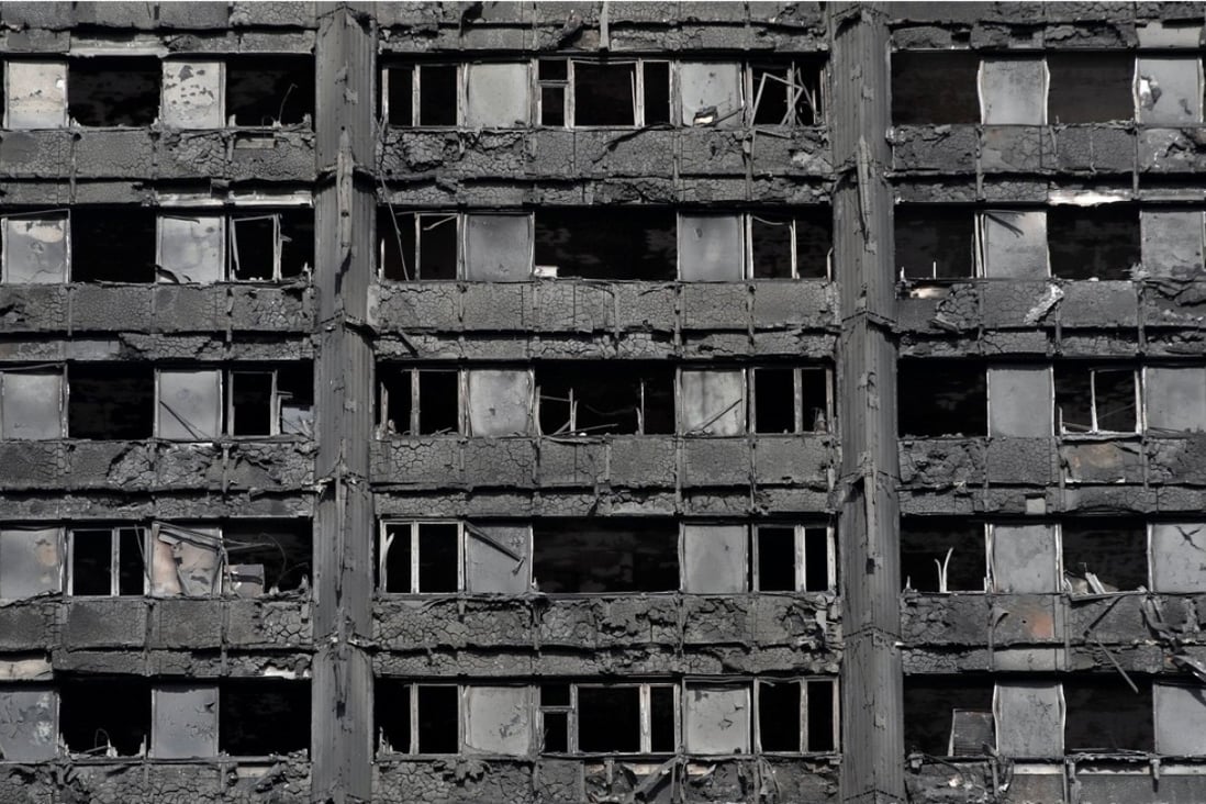 Extensive damage at Grenfell Tower. Photo: Reuters