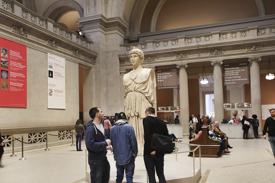 The entrance to the Metropolitan Museum of Art in New York, whose president, Daniel Weiss, will take on the role of chief executive tasked with cutting its budget deficit. Photo: Getty Images/AFP
