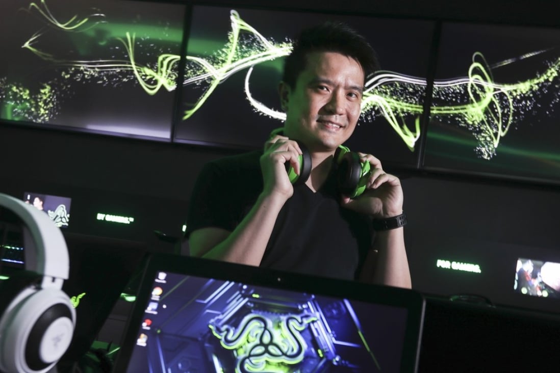 Tan Min Liang, Razer’s co-founder and chief executive officer, at the new Razer Store in Causeway Bay. Photo: Nora Tam