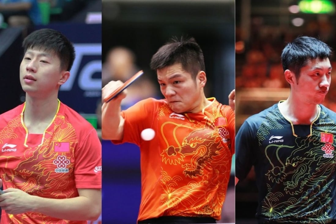 The sport’s three top-ranked players – Ma Long, Xu Xin and Fan Zhendong – all failed to appear for their second-round matches at the prestigious China Open. Photo: Twitter