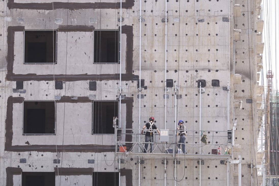 A residential property under construction in Beijing. Photo: Simon Song