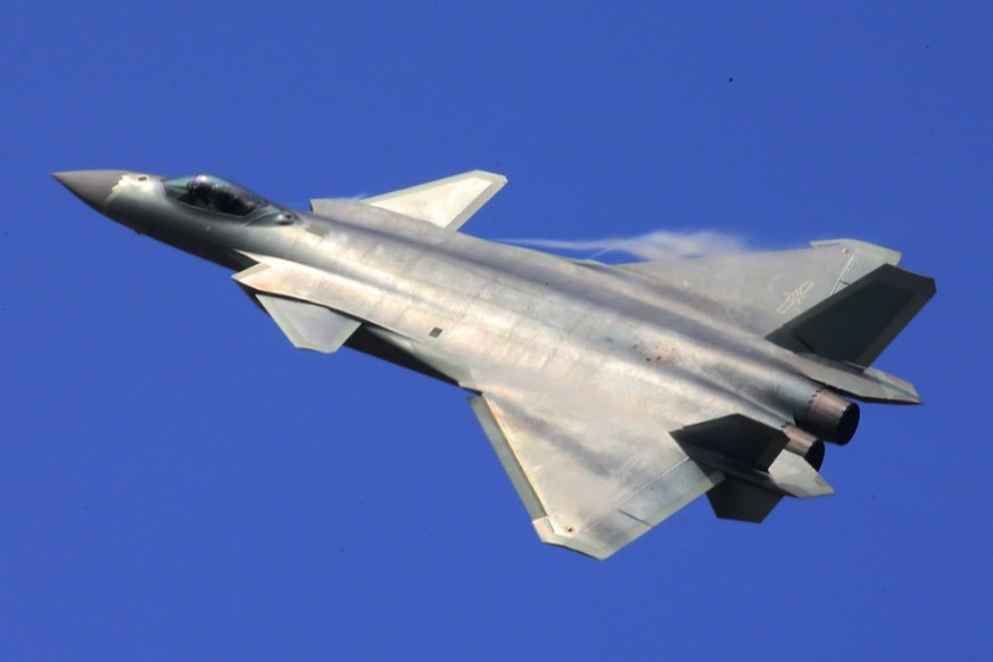 China’s J-20 stealth fighter takes to the skies during an air show in Zhuhai, southern China, in November last year. The jet might soon be seen flying over Hong Kong. Photo: Xinhua