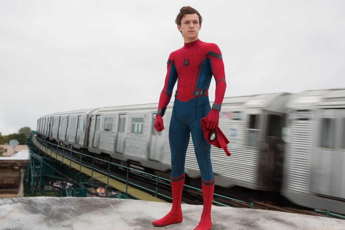 Tom Holland as the superhero in Spider-Man: Homecoming.