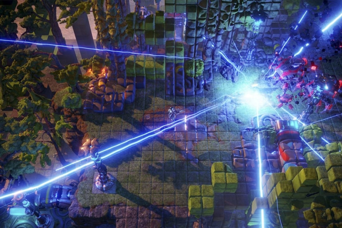 In Nex Machina you play as a robot-killing soldier who must mow down waves of enemies before proceeding to the next section. Photo: Housemarque