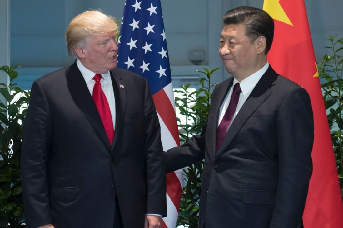 US President Donald Trump and Chinese President Xi Jinping (R) pose prior to a meeting on the sidelines of the G20 Summit in Hamburg, Germany, on Saturday. Photo: AP
