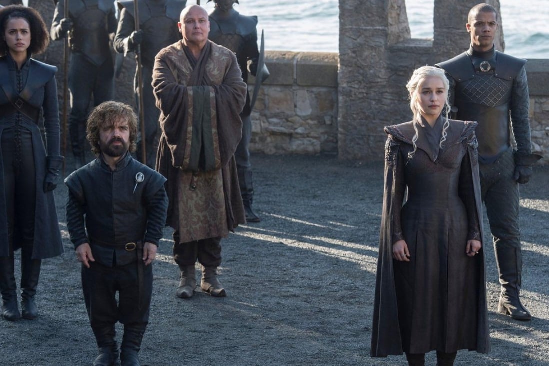 Peter Dinklage (Tyrion Lannister) and Emilia Clarke (Daenerys Targaryen in Game Of Thrones season seven.