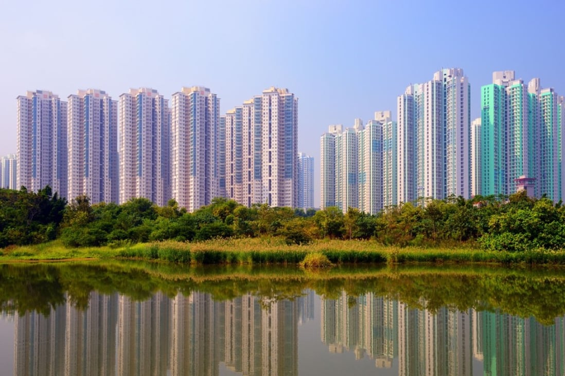 High rise apartments above Wetland Park in Hong Kong. Photo: SCMP