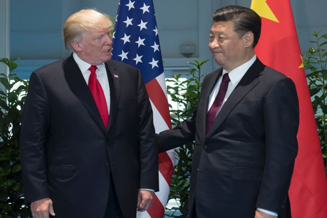 French President Emmanuel Macron, German Chancellor Angela Merkel and US President Donald Trump. The United States, Germany and France have called for Liu Xia’s release. Photo: AFP