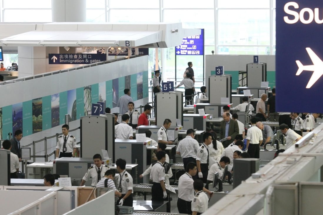 Industry sources have told the South China Morning Post that the airport will charge airlines HK$20 for just the premium passengers using the so-called “fast track” security service. Photo: Ricky Chung