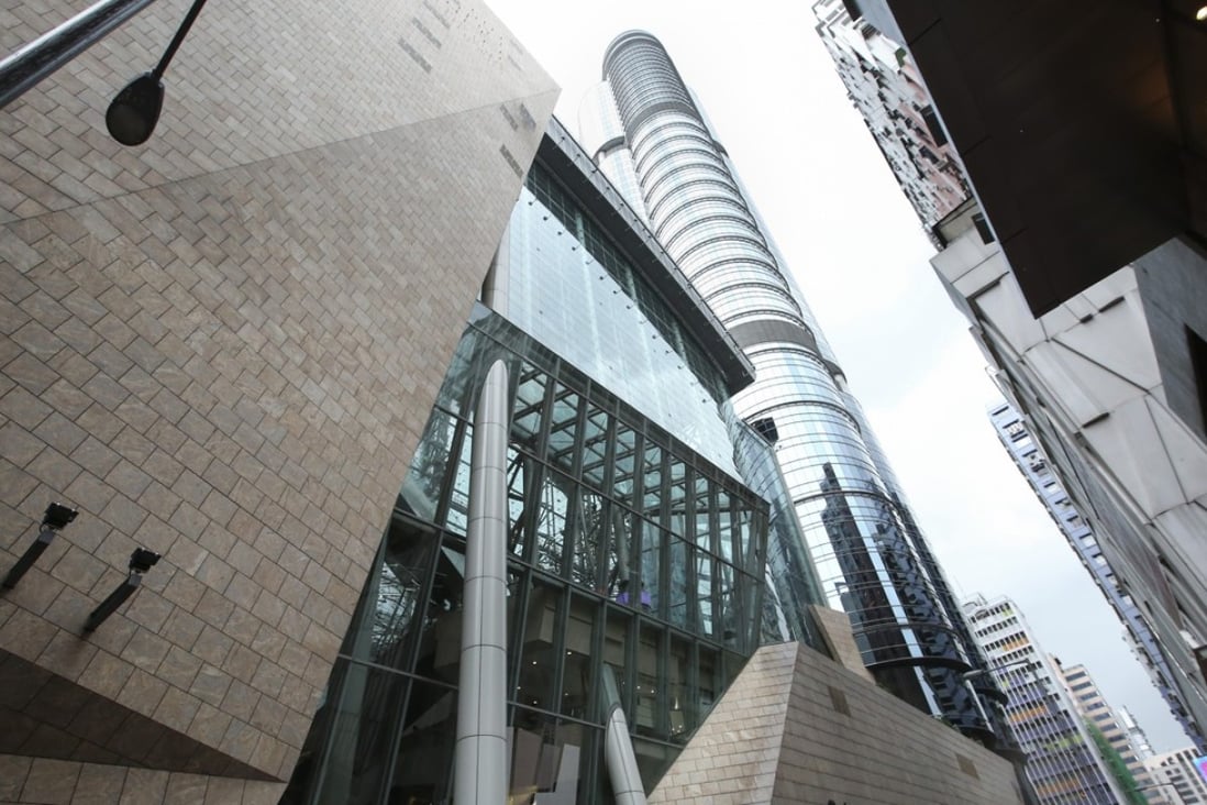The office tower at Langham Place in Mong Kok is being offered for sale at HK$26 billion. Photo: Edmond So