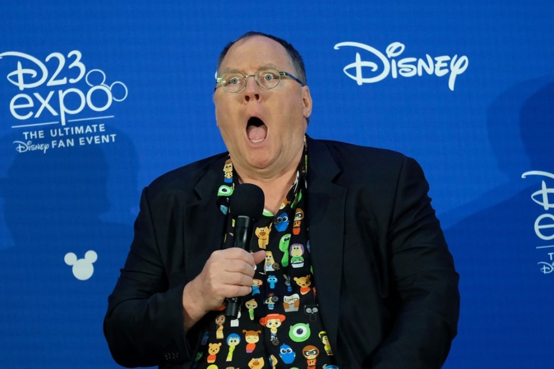 US animator, film director, screenwriter and producer John Lasseter at the D23 Expo fan convention in Anaheim on July 14. Photo: AFP/Chris Delmas