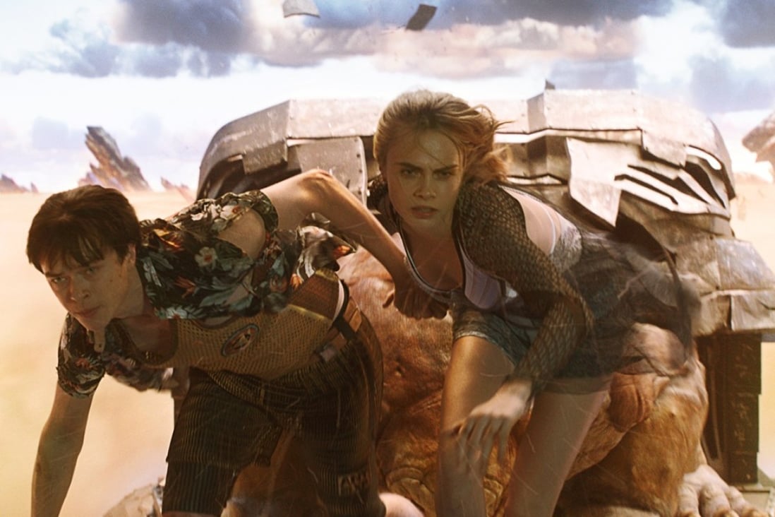Dane DeHaan as Valerian and Cara Delevingne as Laureline in a still from Valerian and the City of a Thousand Planets (category IIA), directed by Luc Besson.