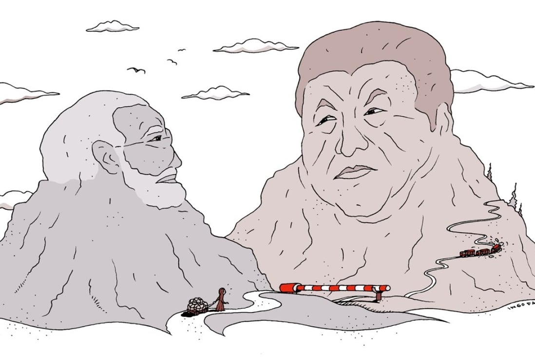 Beijing has in fact successfully negotiated nearly all its land border disputes, sometimes explicitly invoking relevant international law. Stark exceptions are China’s still-disputed borders with India and Bhutan. Illustration: Ingo Fast