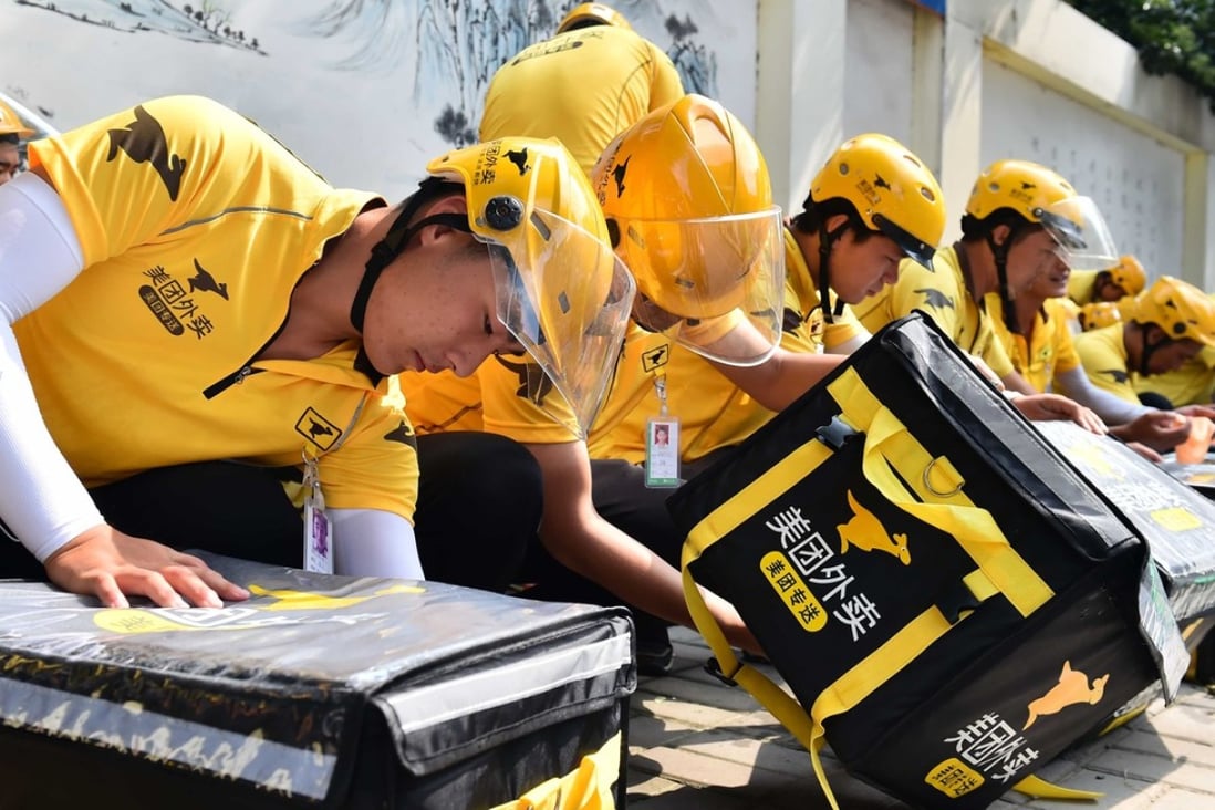Food delivery company Meituan sparked a row online after offering to provide separate boxes for halal food. Photo: Xinhua